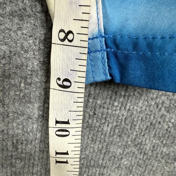 New Speedo Mens Small Tie Dye Board Shorts Blue Peacoat 4 Way Comfort Stretch - Picture 8 of 8